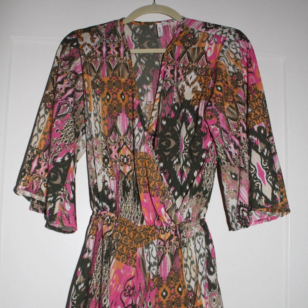 Elan Multi-colored and Patterned Romper